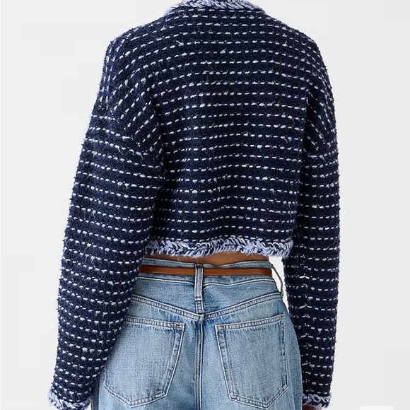 J. Crew Cropped Lady Jacket in Marled Yarn - Picture 4 of 16